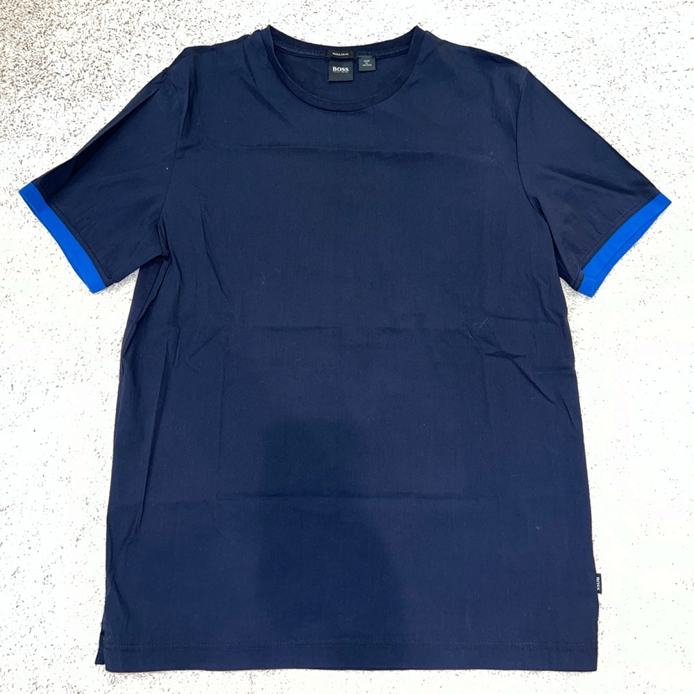 BOSS Navy Blue Short Sleeve Tee
